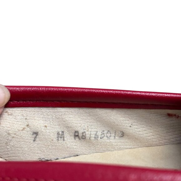 SAS Tripad Comfort Red Leather Penny Loafers Size 7 M Slip On Casual Shoes - Picture 9 of 12